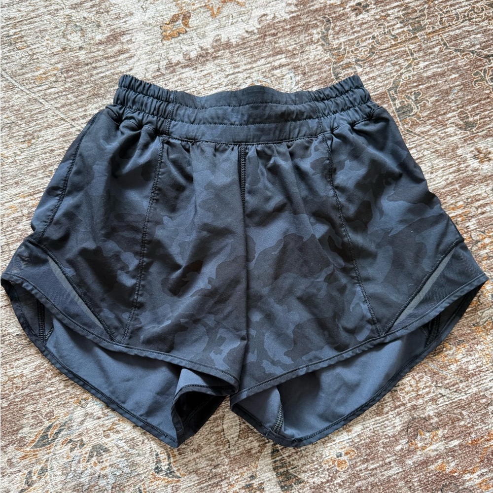 Lululemon Black Camouflage Women's Shorts